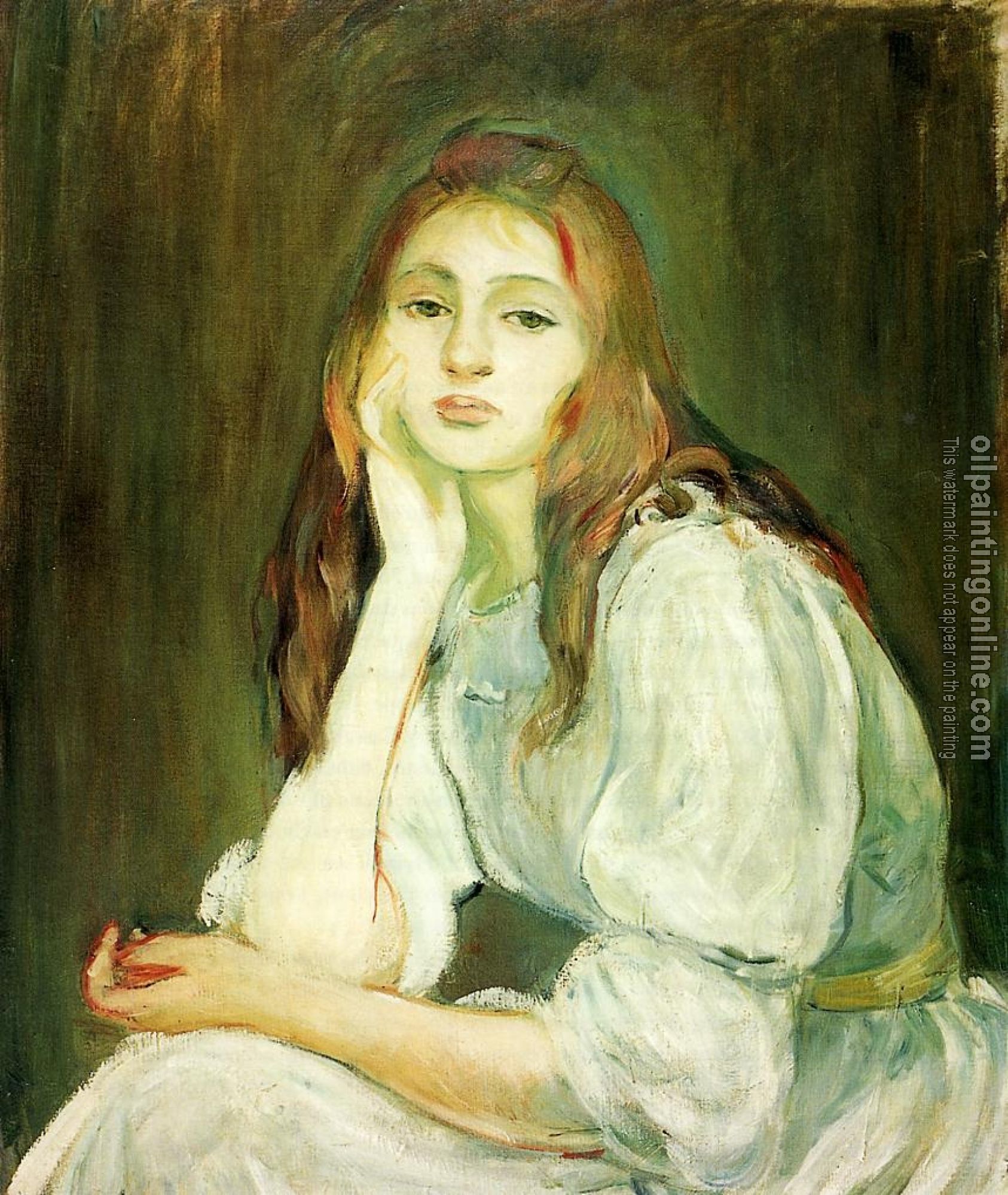 Morisot, Berthe - Julie Daydreaming